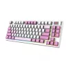 MSI FORGE GK600 TKL WIRELESS VIOLET Tastatur Gaming USB + Bluetooth QWERTY UK English Pink, Violett, Weiß