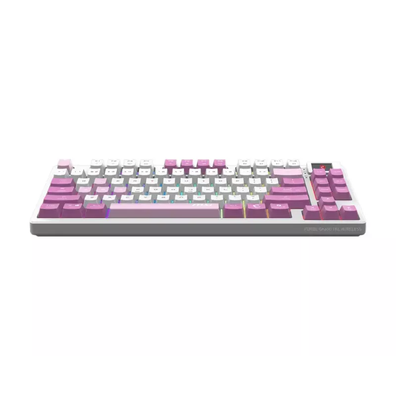 MSI FORGE GK600 TKL WIRELESS VIOLET Tastatur Gaming USB + Bluetooth QWERTY UK English Pink, Violett, Weiß