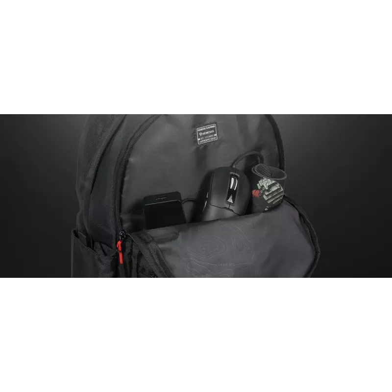 Gaming-Rucksack Genesis GENESIS Palladium 200 — Schwarz, Polyester, 140×280×400 mm