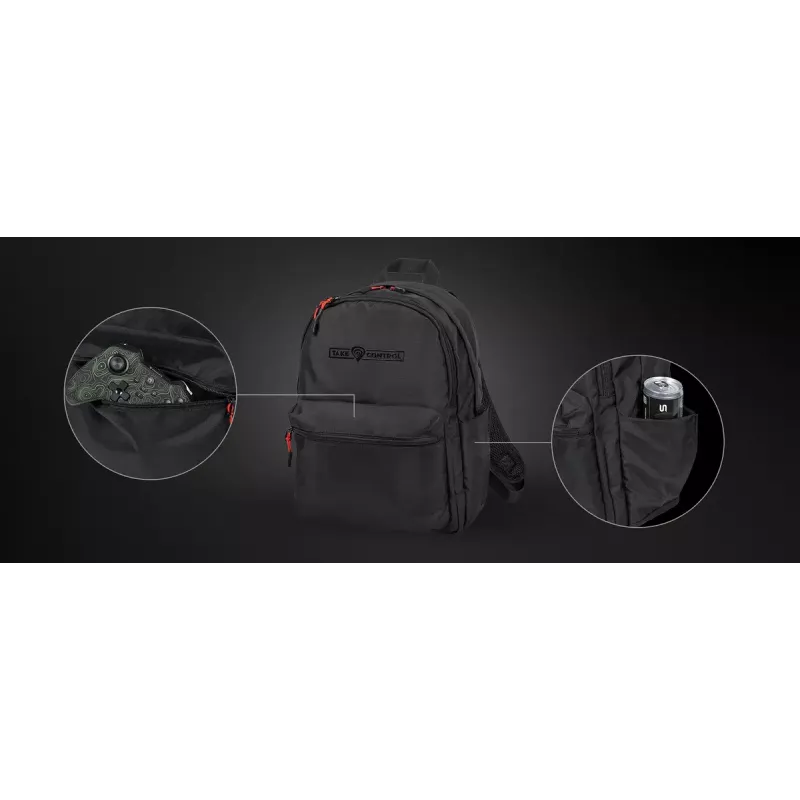 Gaming-Rucksack Genesis GENESIS Palladium 200 — Schwarz, Polyester, 140×280×400 mm