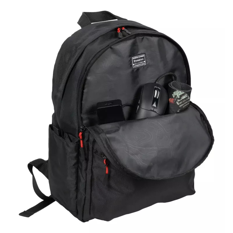 Gaming-Rucksack Genesis GENESIS Palladium 200 — Schwarz, Polyester, 140×280×400 mm