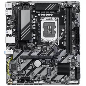 Micro-ATX-Mainboard GIGABYTE B860M E — LGA 1851 für Intel Core Ultra, DDR5 bis 8800 MHz (O.C.), 2×PCIe 4.0 M.2, 1GbE