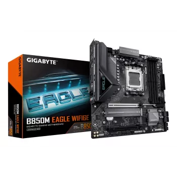 Motherboard GIGABYTE B850M EAGLE WIFI6E Socket AM5 für AMD Ryzen 7000/8000/9000, DDR5 bis 8200MHz (OC), PCIe 5.0, Wi‑Fi 6E, 2.5 GbE