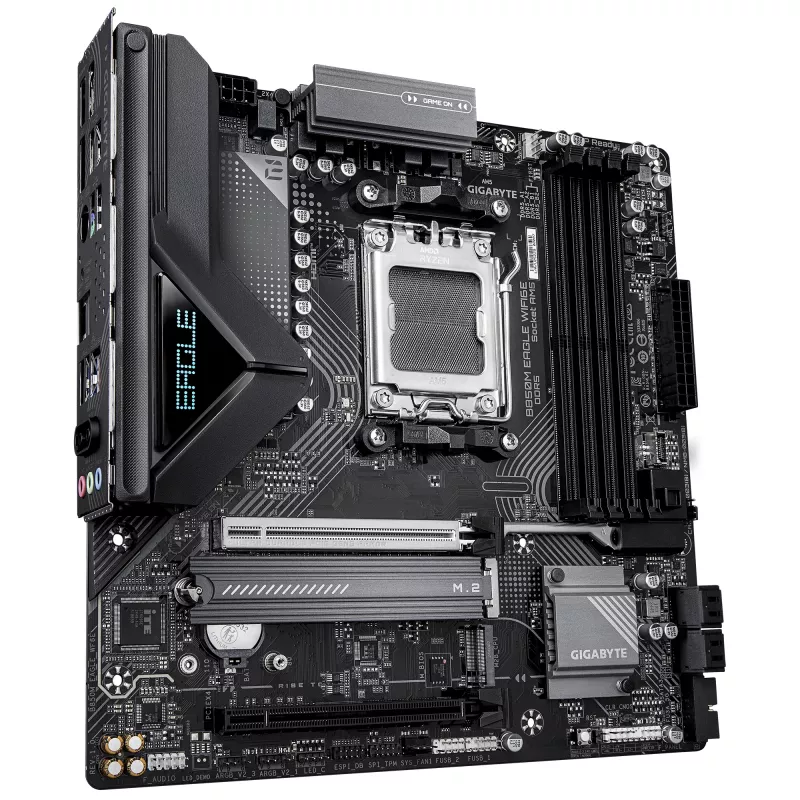 Motherboard GIGABYTE B850M EAGLE WIFI6E Socket AM5 für AMD Ryzen 7000/8000/9000, DDR5 bis 8200MHz (OC), PCIe 5.0, Wi‑Fi 6E, 2.5 GbE