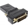 InLine HDMI-auf-DVI-Adapter HDMI-Buchse / DVI-Stecker flexibel vergoldet 4K2K