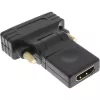 InLine HDMI-auf-DVI-Adapter HDMI-Buchse / DVI-Stecker flexibel vergoldet 4K2K