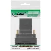 InLine HDMI-auf-DVI-Adapter HDMI-Buchse / DVI-Stecker flexibel vergoldet 4K2K