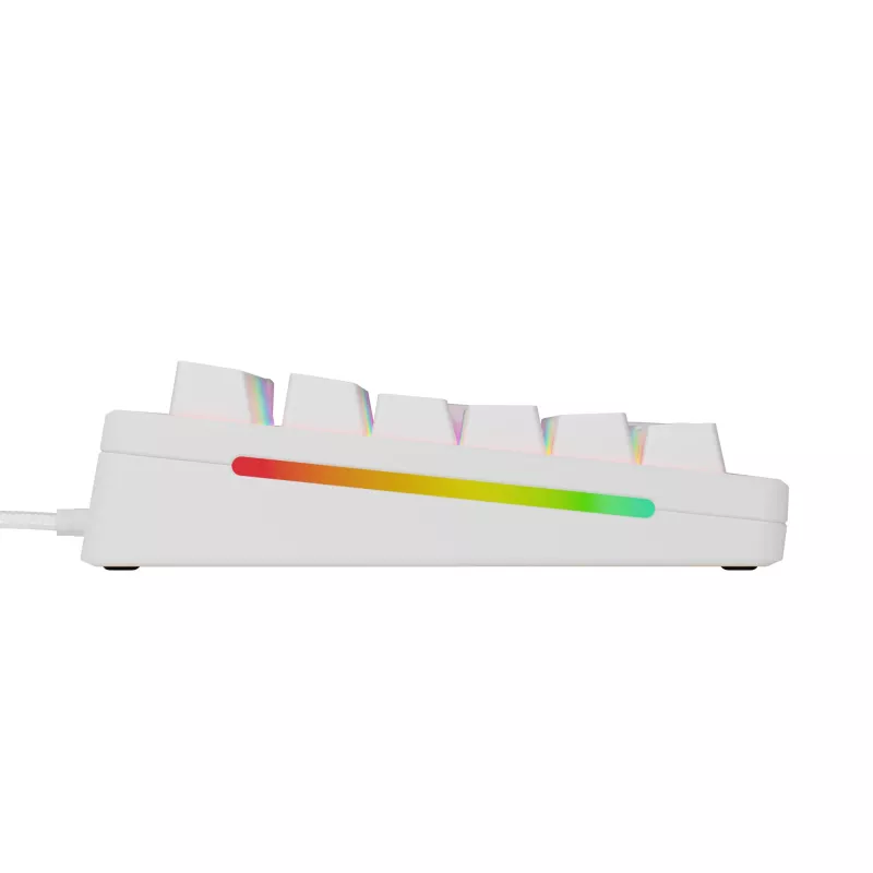 Mechanische kabelgebundene Full-Size-Tastatur (100%) GLORIOUS GMMK 3 HE – Weiß, USB, QWERTY, RGB