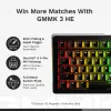 Mechanische kabelgebundene Full-Size-Tastatur (100%) GLORIOUS GMMK 3 HE – Weiß, USB, QWERTY, RGB