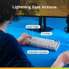Mechanische kabelgebundene Full-Size-Tastatur (100%) GLORIOUS GMMK 3 HE – Weiß, USB, QWERTY, RGB