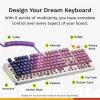 Mechanische kabelgebundene Full-Size-Tastatur (100%) GLORIOUS GMMK 3 HE – Weiß, USB, QWERTY, RGB