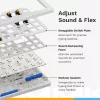 Mechanische kabelgebundene Full-Size-Tastatur (100%) GLORIOUS GMMK 3 HE – Weiß, USB, QWERTY, RGB