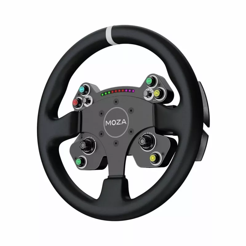 Moza Racing CS V2P Dual Clutch Lenkrad, Lenkrad, PC, Kabelgebunden, USB, Schwarz, Aluminium