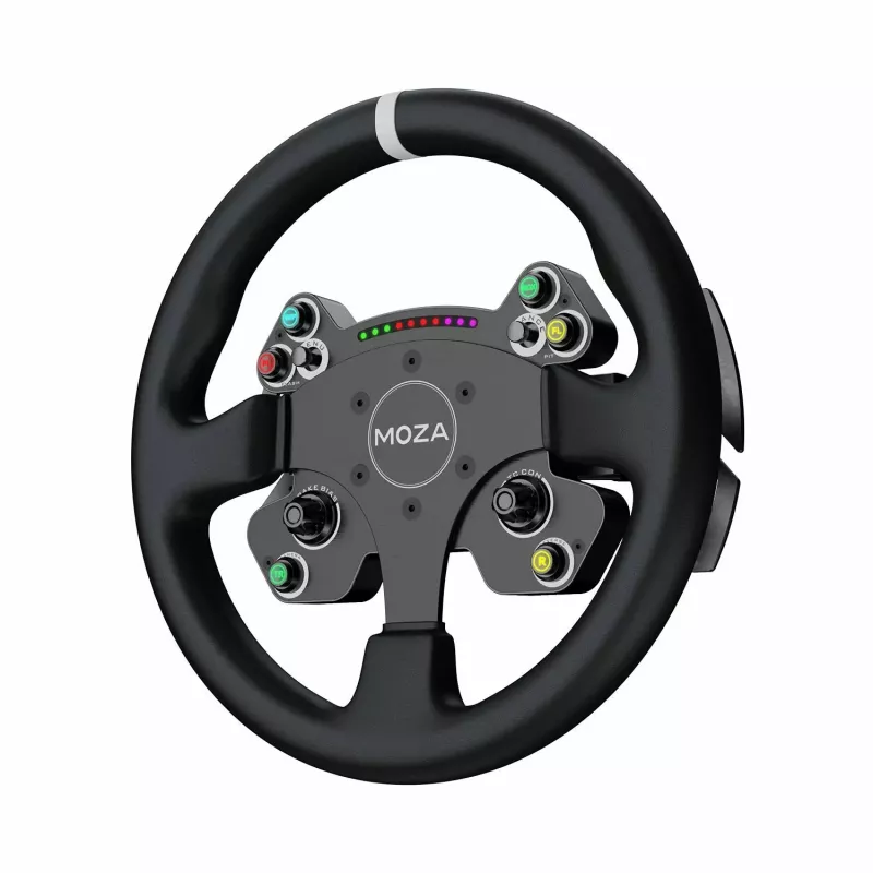 Moza Racing CS V2P Dual Clutch Lenkrad, Lenkrad, PC, Kabelgebunden, USB, Schwarz, Aluminium