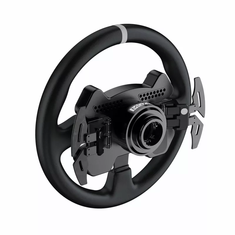 Moza Racing CS V2P Dual Clutch Lenkrad, Lenkrad, PC, Kabelgebunden, USB, Schwarz, Aluminium