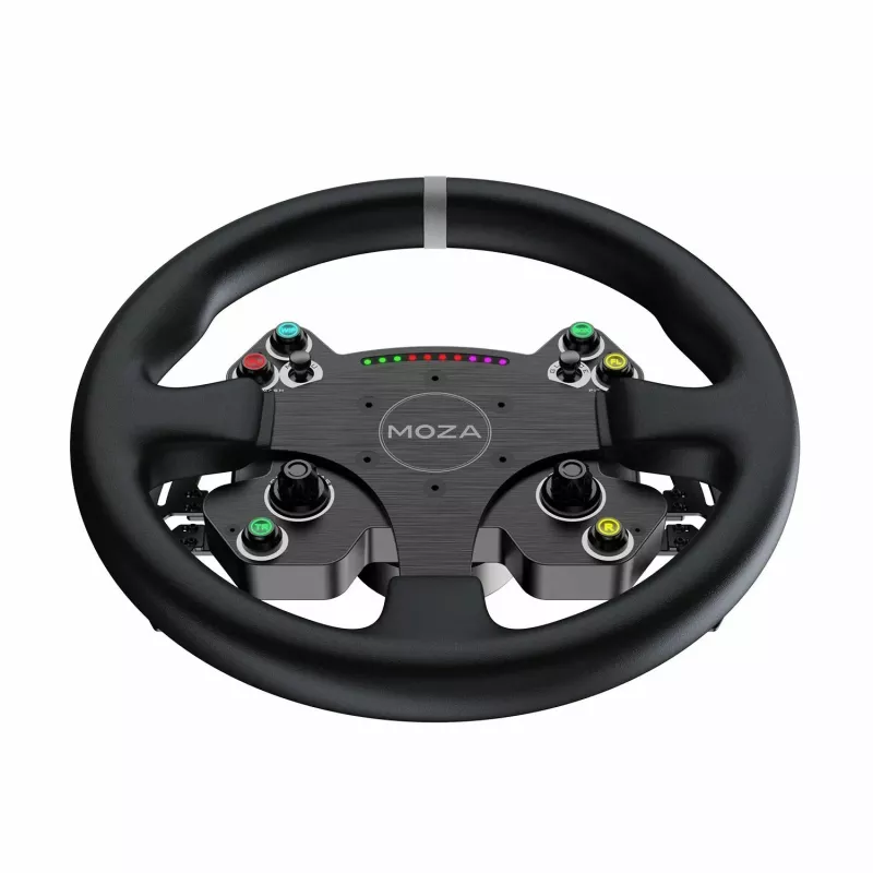 Moza Racing CS V2P Dual Clutch Lenkrad, Lenkrad, PC, Kabelgebunden, USB, Schwarz, Aluminium