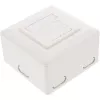 Wandanschlussdose InLine Cat.6 2x RJ45 horizontal — Aufputz- oder Unterputzmontage