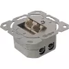 Wandanschlussdose InLine Cat.6 2x RJ45 horizontal — Aufputz- oder Unterputzmontage
