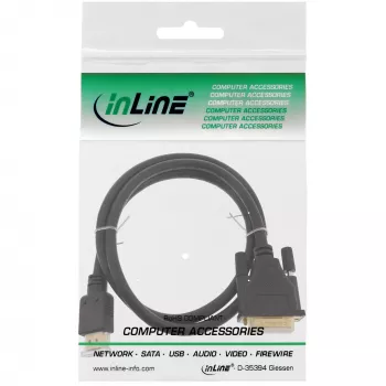 InLine HDMI auf DVI Kabel Stecker / 18+1 Stecker vergoldet 1,5m