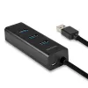 Axagon HUE-S2BP 4x USB 3.0 LADEHUB mit 1,2 m Kabel inkl. Netzteil