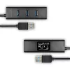 Axagon HUE-S2BP 4x USB 3.0 LADEHUB mit 1,2 m Kabel inkl. Netzteil