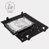 Axagon RHD-435 Halterung für 4x 2,5 Zoll oder 2x 2,5 Zoll HDD/SSD & 1x 3,5 Zoll HDD in 5,25-Zoll-Schacht, Metall