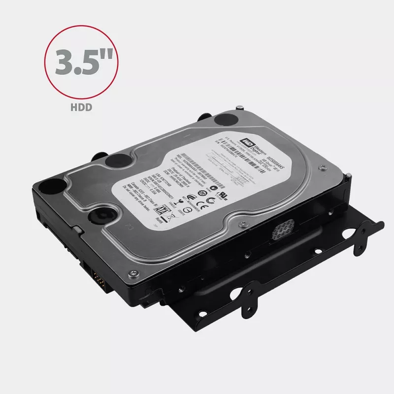 Axagon RHD-435 Halterung für 4x 2,5 Zoll oder 2x 2,5 Zoll HDD/SSD & 1x 3,5 Zoll HDD in 5,25-Zoll-Schacht, Metall
