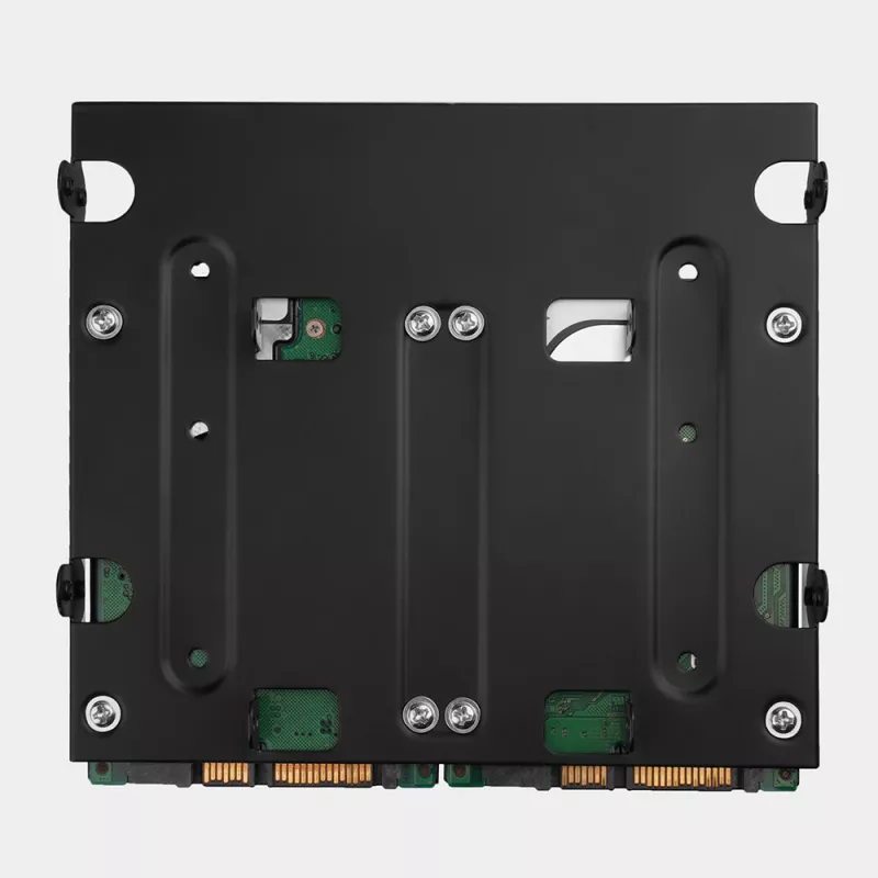 Axagon RHD-435 Halterung für 4x 2,5 Zoll oder 2x 2,5 Zoll HDD/SSD & 1x 3,5 Zoll HDD in 5,25-Zoll-Schacht, Metall