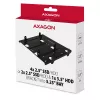 Axagon RHD-435 Halterung für 4x 2,5 Zoll oder 2x 2,5 Zoll HDD/SSD & 1x 3,5 Zoll HDD in 5,25-Zoll-Schacht, Metall