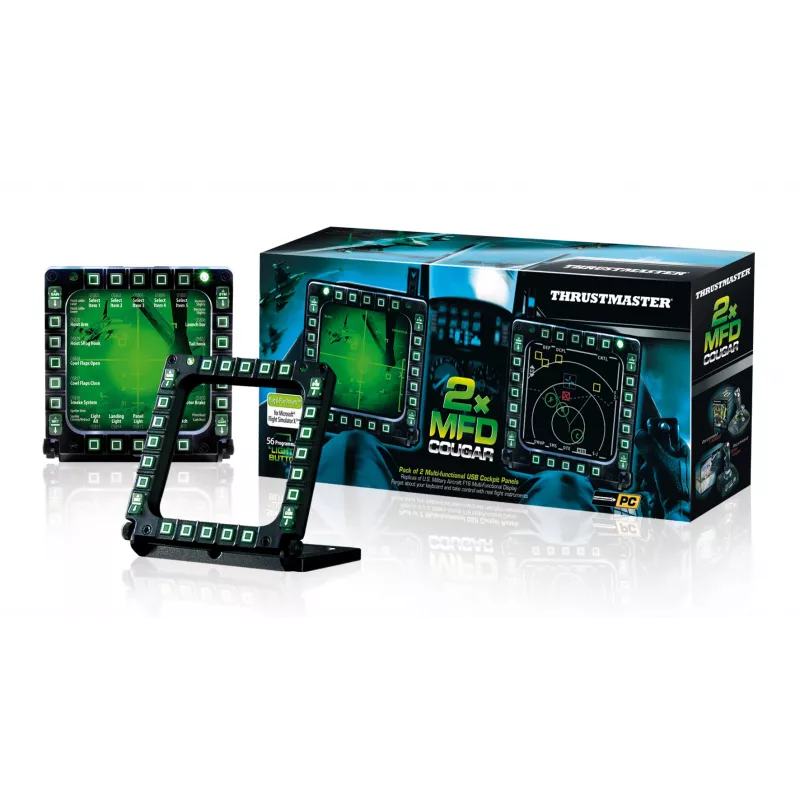 Thrustmaster MFD Cougar Pack Schwarz Joystick PC