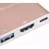 USB-C auf HDMI Video-Adapter SILVERSTONE EP08 (USB‑C 3.1, HDMI) Pink