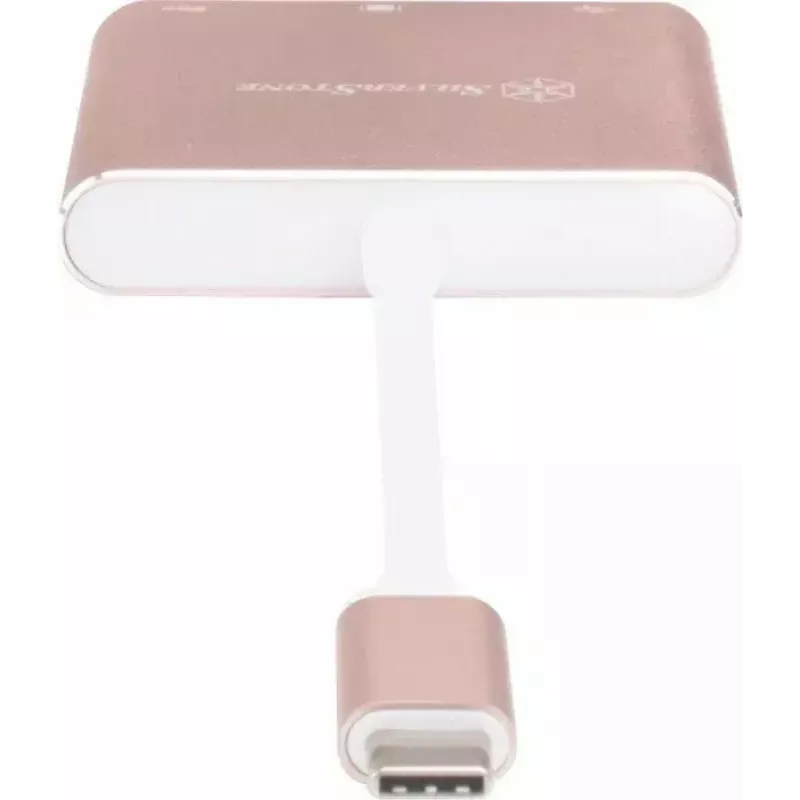 USB-C auf HDMI Video-Adapter SILVERSTONE EP08 (USB‑C 3.1, HDMI) Pink