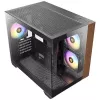 PC-Gehäuse Antec CX600M Midi Tower Schwarz, Holz