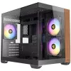 PC-Gehäuse Antec CX600M Midi Tower Schwarz, Holz