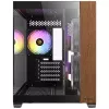 PC-Gehäuse Antec CX600M Midi Tower Schwarz, Holz