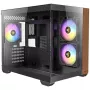 PC-Gehäuse Antec CX600M Midi Tower Schwarz, Holz