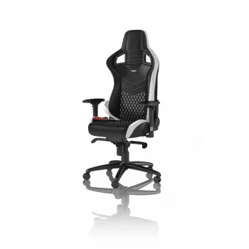PC-Gamingstuhl noblechairs EPIC — gepolsterter Sitz, max. Tragfähigkeit 120 kg, Höhe 131–141 cm, Sitzbreite 56 cm, Laufrollen