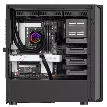 PC-Gehäuse Silverstone SETA D1 Midi Tower Schwarz