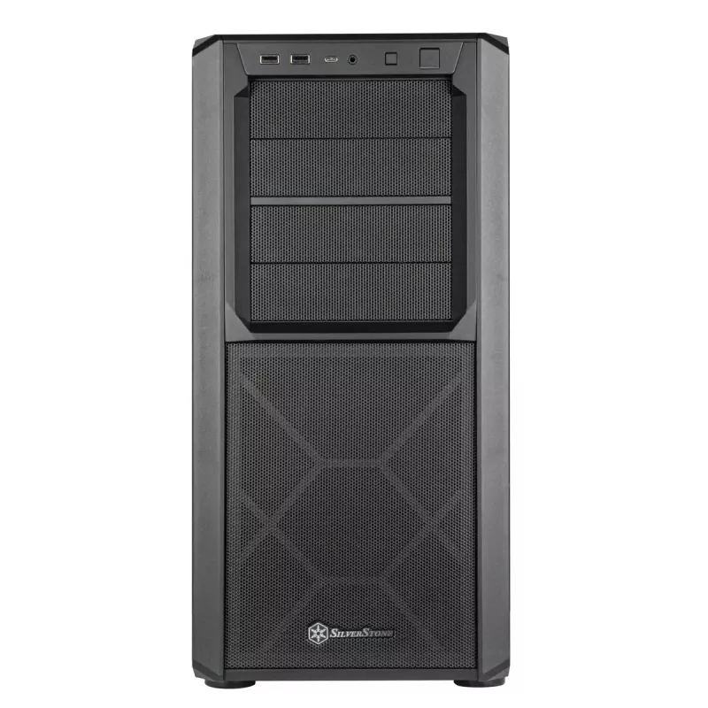 PC-Gehäuse Silverstone SETA D1 Midi Tower Schwarz