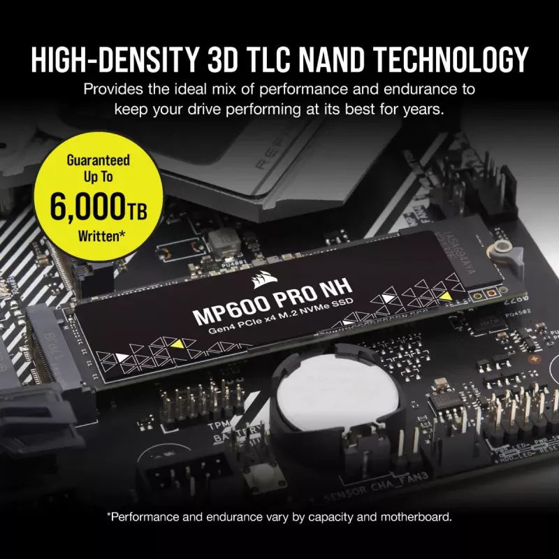 CORSAIR SSD - 1TB - MP600 Pro Nh PCI-E 4.0 (gen 4) x4 NVMe M.2