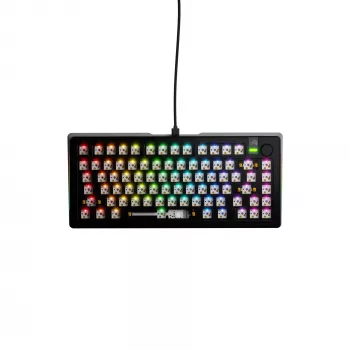 Mechanische Tastatur GLORIOUS GMMK 3 PRO 75% Barebones Kabelgebunden USB, RGB, Schwarz, 2 m Kabel