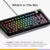 Mechanische Tastatur GLORIOUS GMMK 3 PRO 75% Barebones Kabelgebunden USB, RGB, Schwarz, 2 m Kabel