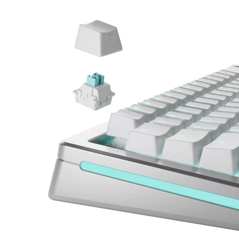 Tastatur-Schalter GLORIOUS Lynx HE — 36-teiliges Polycarbonat-Set, Cyan, transluzent, kompatibel mit GMMK 3 HE