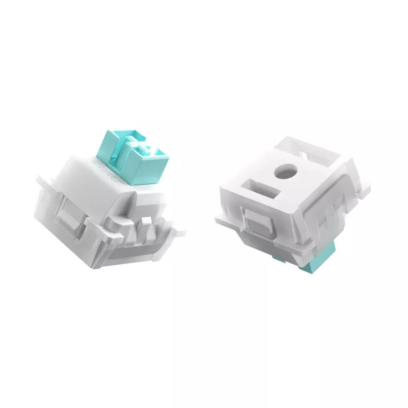 Tastatur-Schalter GLORIOUS Lynx HE — 36-teiliges Polycarbonat-Set, Cyan, transluzent, kompatibel mit GMMK 3 HE