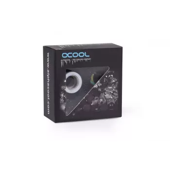 Montagesatz Alphacool Eiszapfen Verlängerung G1/4 Außengewinde auf G1/4 Innengewinde weiß
