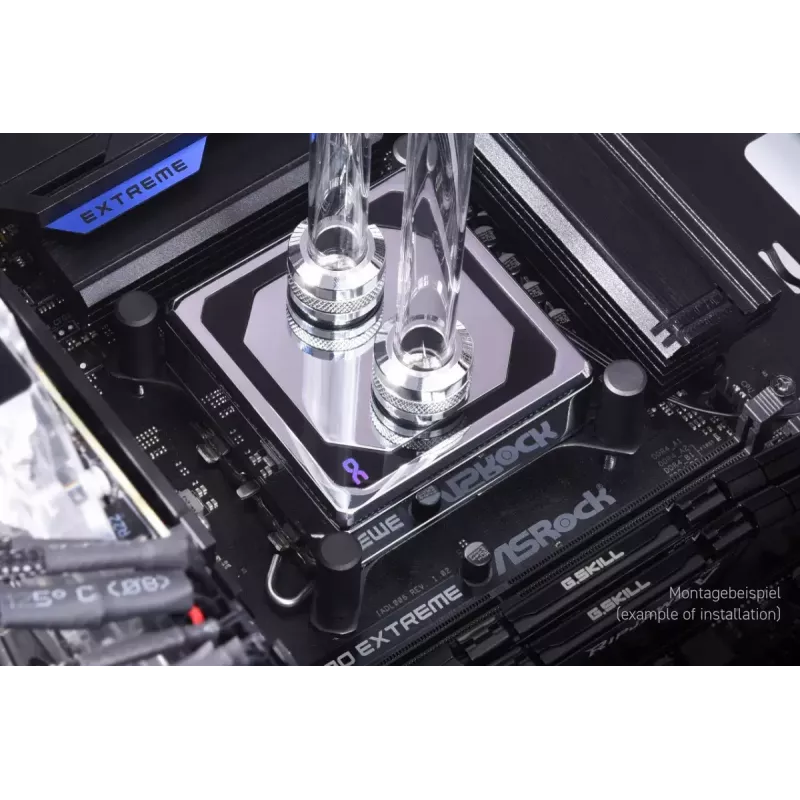 Water block Alphacool 13083 Brass Copper Chrome 70mm