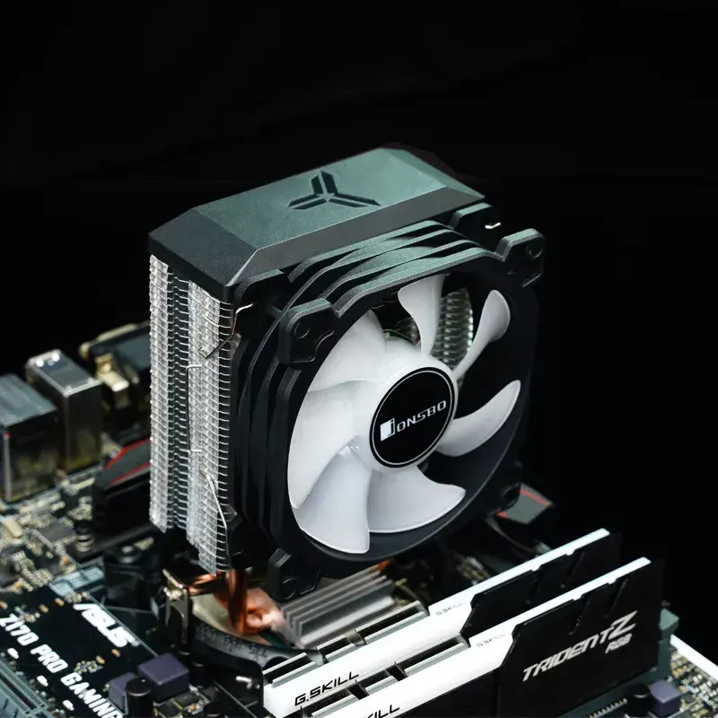 Heatsink Jonsbo CR-1200E 9.2 cm 2000 RPM Schwarz