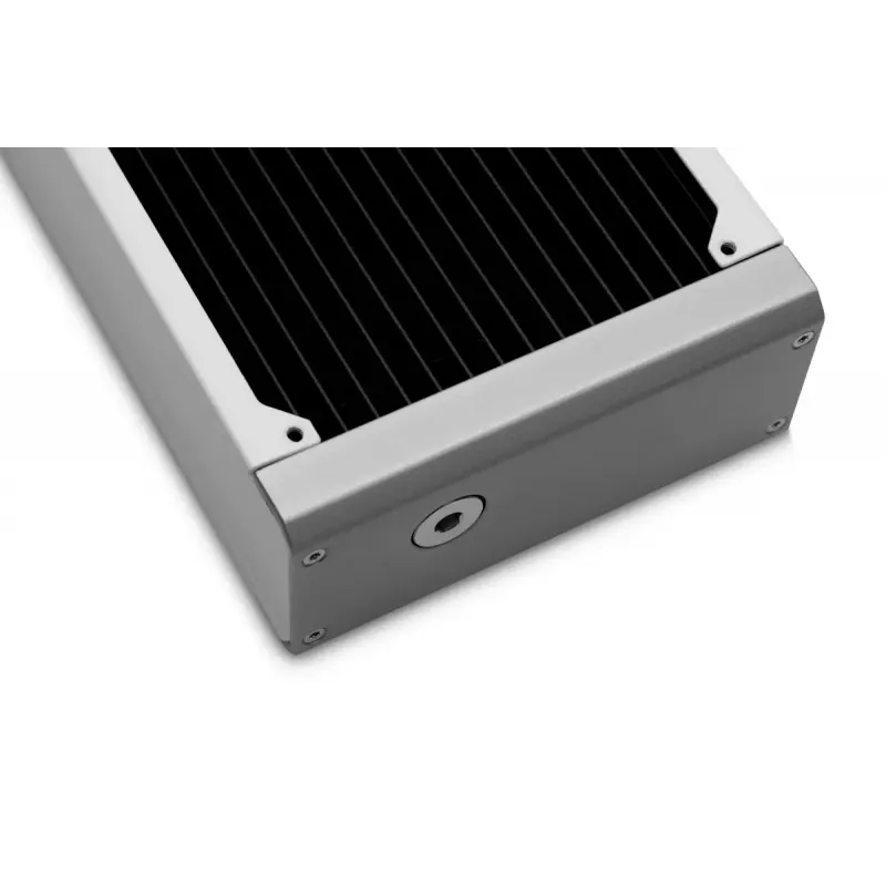 Radiator EKWB Modell — Messing/Kupfer/Edelstahl weiß 130×285×58 mm