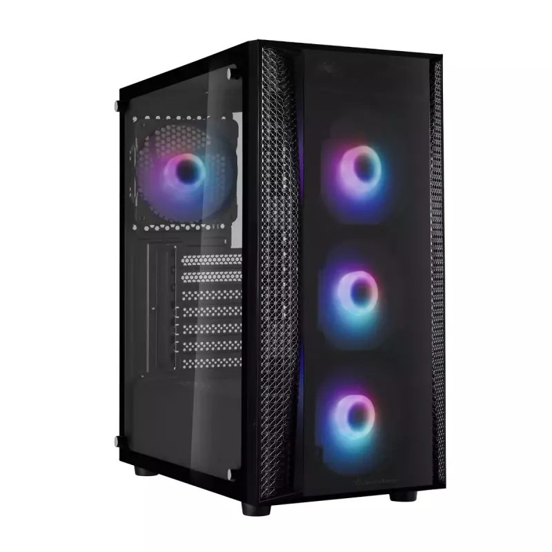 PC-Gehäuse Silverstone FARA B1 PRO Tower Schwarz