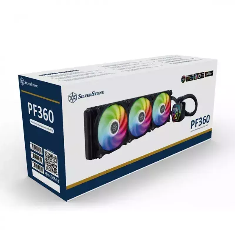 All-in-One-Flüssigkeitskühler Silverstone SST-PF360-ARGB-V2 12 cm Schwarz